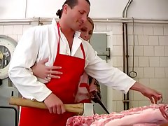 Anal Sex In The Meat Locker